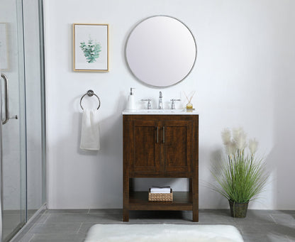 24 inch Single Bathroom Vanity in Espresso
