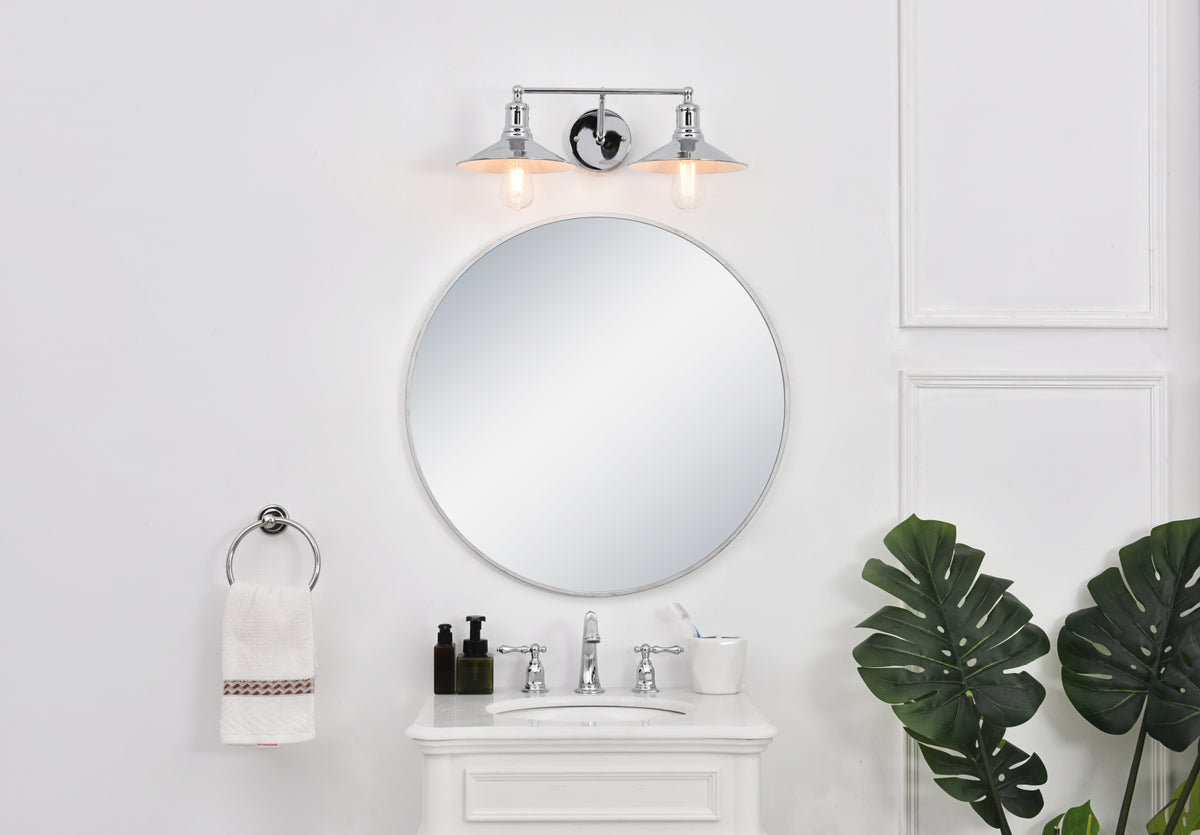 Etude 2 light chrome Wall Sconce