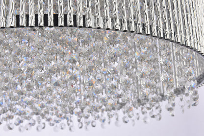 Influx 12 light Chrome Pendant Clear Royal Cut Crystal