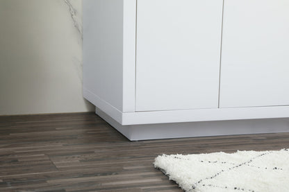 60 inch double bathroom vanity in white