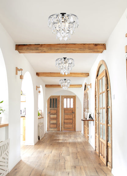 Ella 10 inch flush mount in chrome