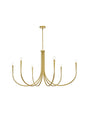 Layne 50 inch chandelier in Brass
