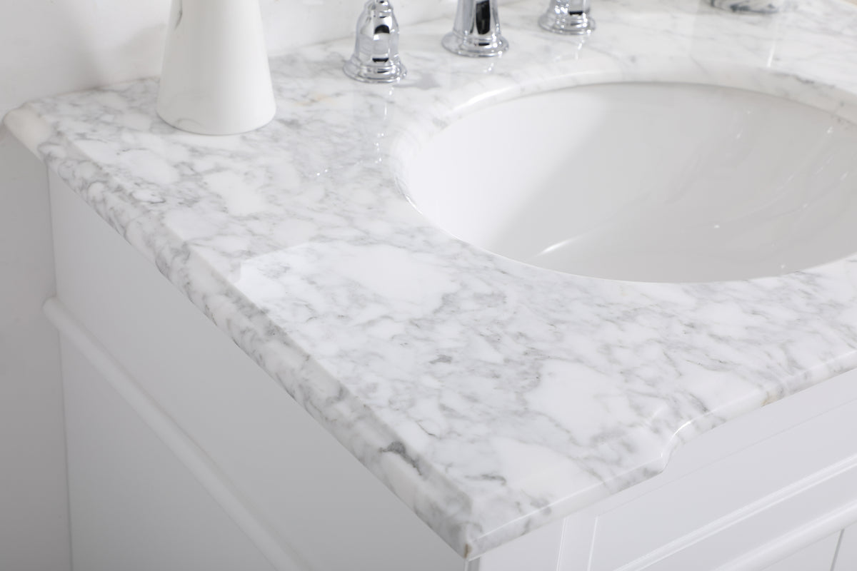 30 inch Single Bathroom Vanity set in White