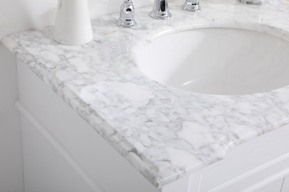 30 inch Single Bathroom Vanity set in White