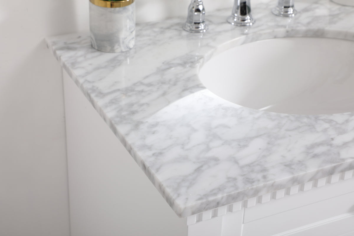 30 inch Single bathroom vanity in  White