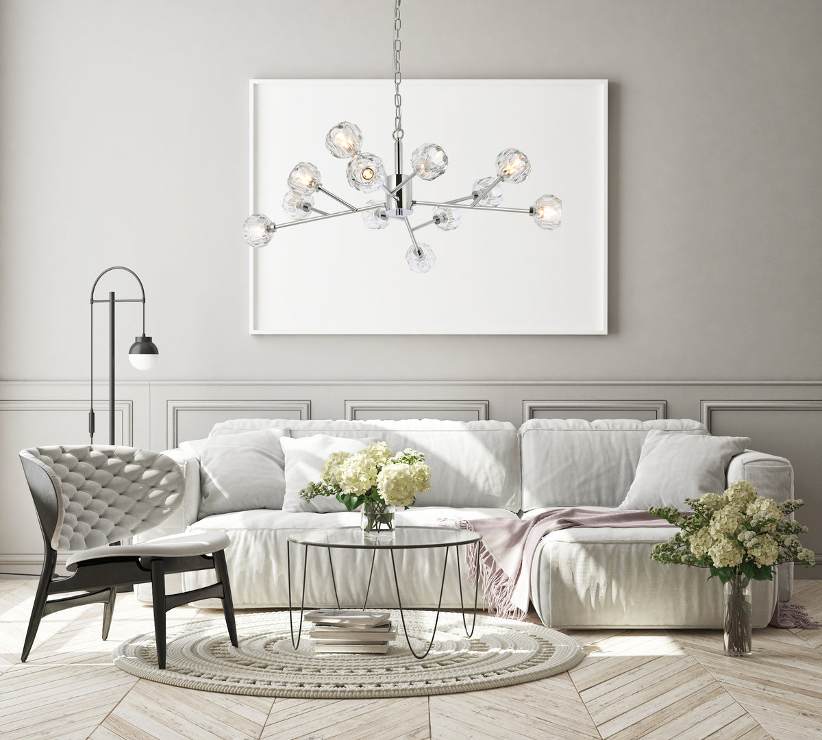 Graham 12 Light Pendant in Chrome