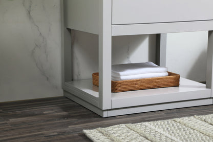 24 inch Single bathroom vanity in grey