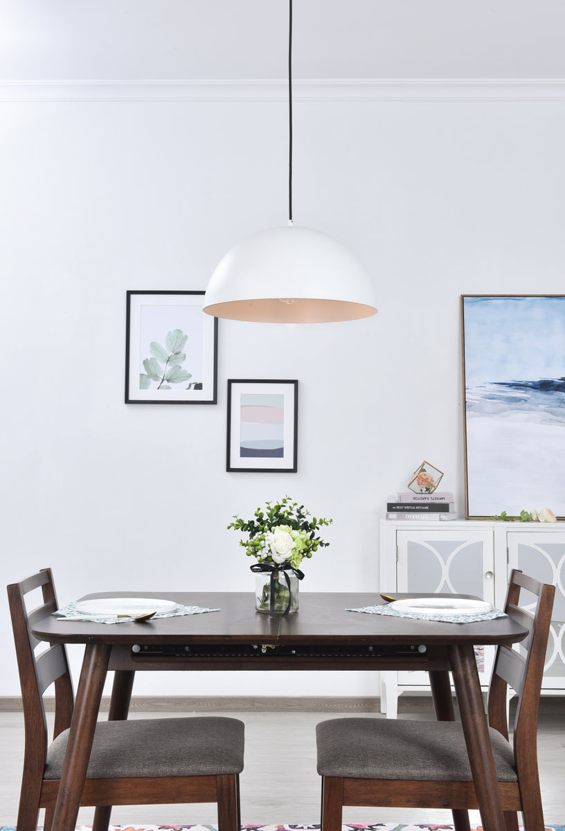Forte 1 light White Pendant