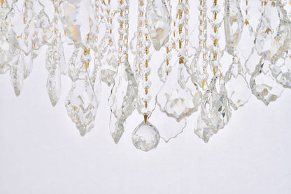 Maria Theresa 8 light Gold Flush Mount Clear Royal Cut Crystal