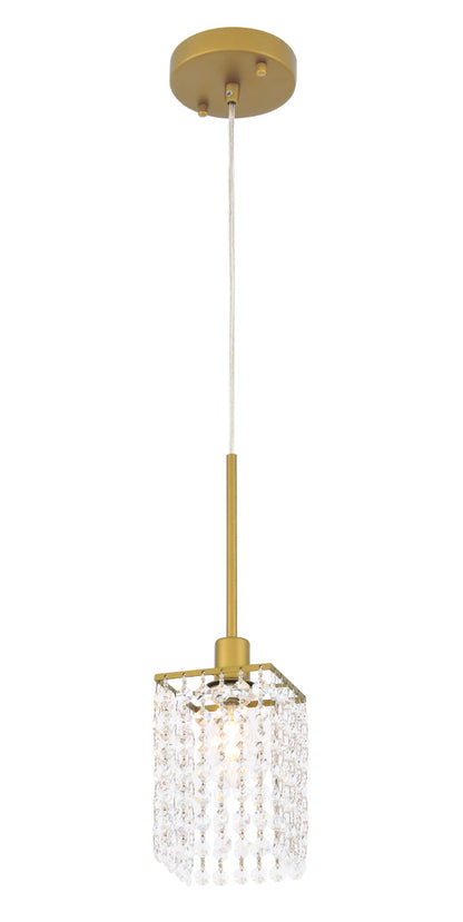 Taylor 1 light Brass Pendant