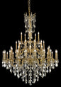 Rosalia 45 light French Gold Chandelier Golden Teak (Smoky) Royal Cut Crystal