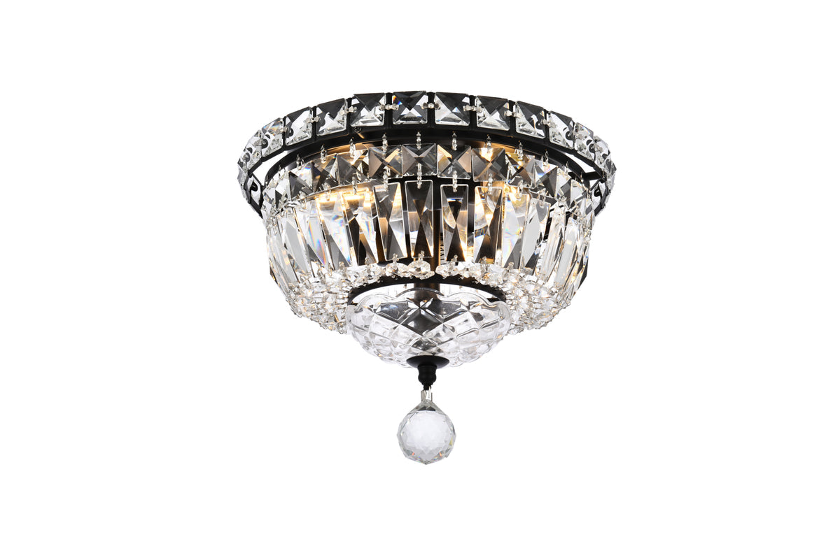 Tranquil 10 inch black flush mount