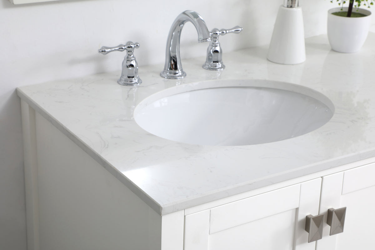 36 inch Single Bathroom Vanity in White