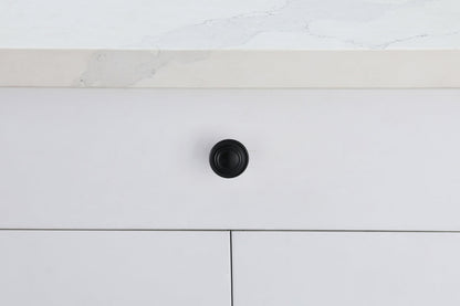 Minu 1.3" Diameter Matte Black Mushroom Knob Multipack (Set of 10)