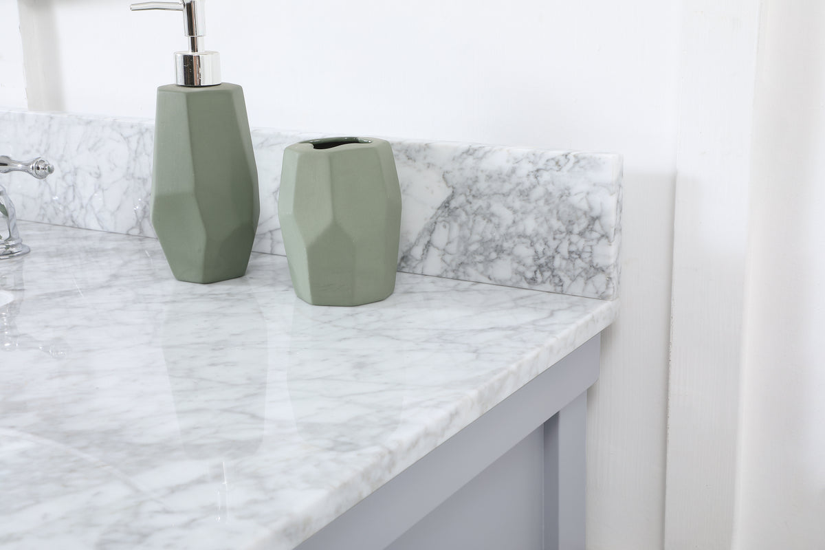 48 inch Single bathroom vanity in grey with backsplash