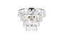 Ella 16 inch flush mount in chrome
