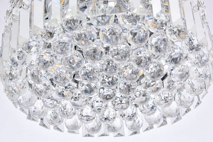 Maxime 4 light Chrome Flush Mount Clear Royal Cut Crystal
