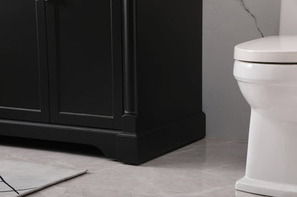 72 inch double bathroom vanity set in black