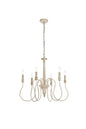 Flynx 6 lights pendant in weathered dove
