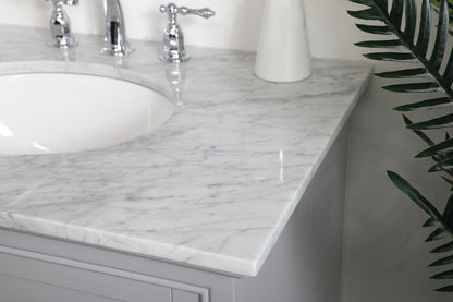 32 inch Single bathroom vanity in grey