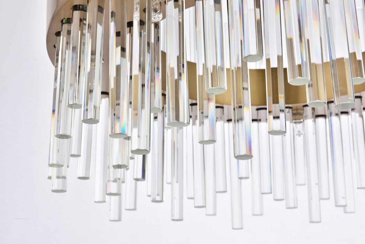 Dallas 14 light Gold Chandelier Clear Royal Cut Crystal