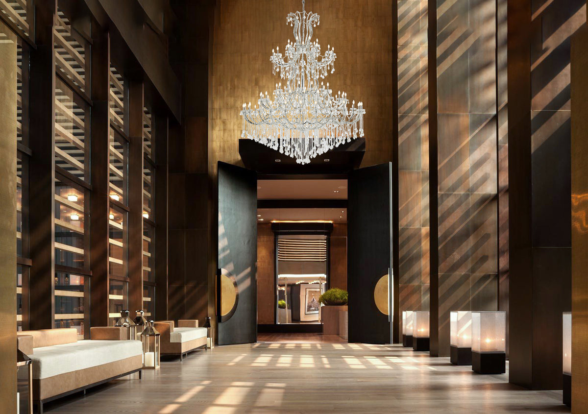 Maria Theresa 84 light Chrome Chandelier Clear Royal Cut Crystal