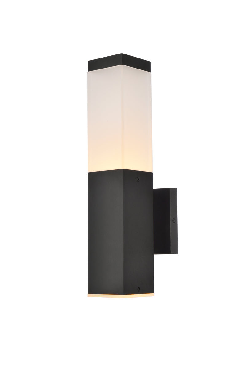 Raine Integrated LED wall sconce  in black