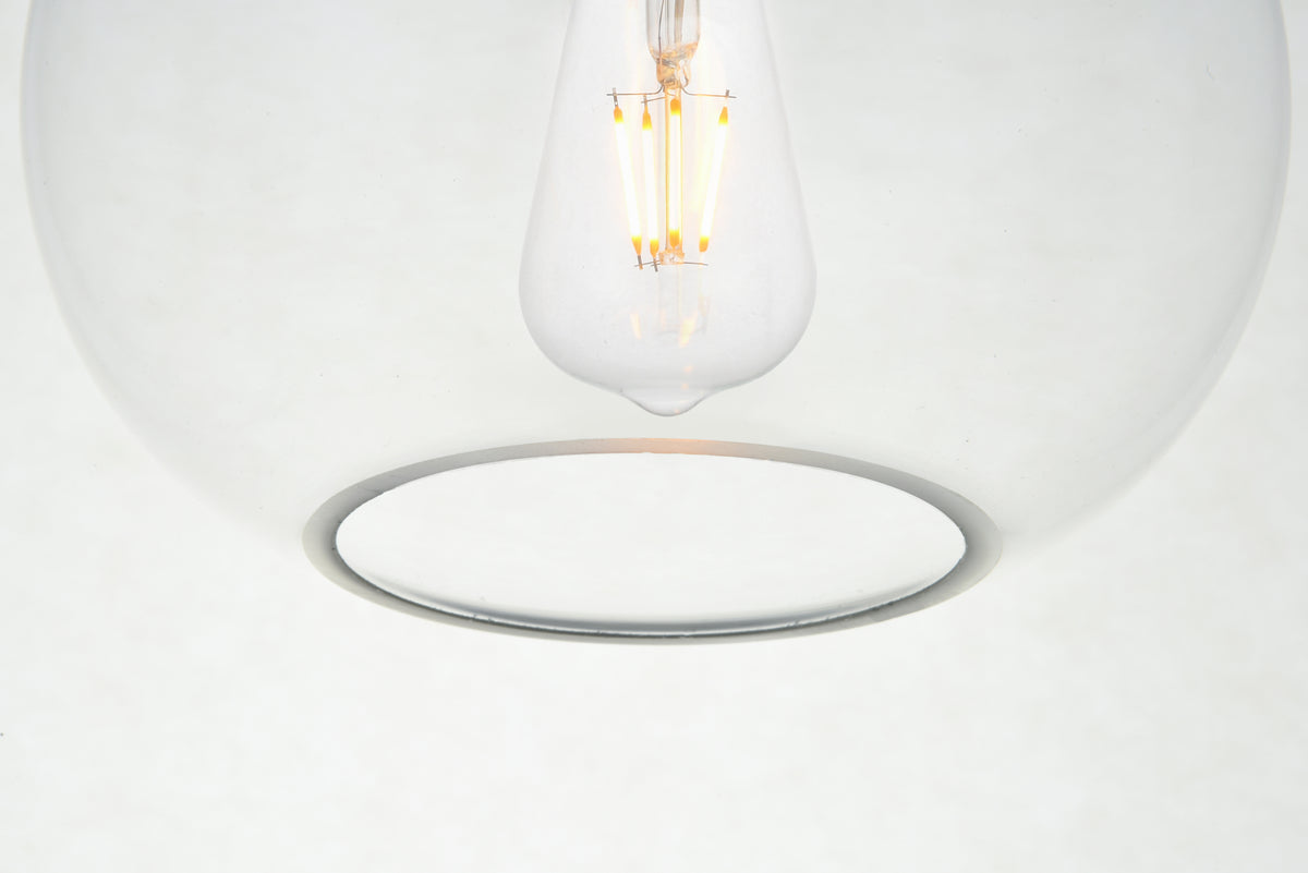 Destry 1 Light Chrome Pendant With Clear Glass