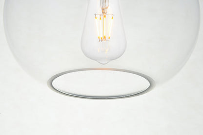 Destry 1 Light Chrome Pendant With Clear Glass