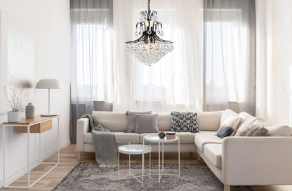 Toureg 22 inch black chandelier