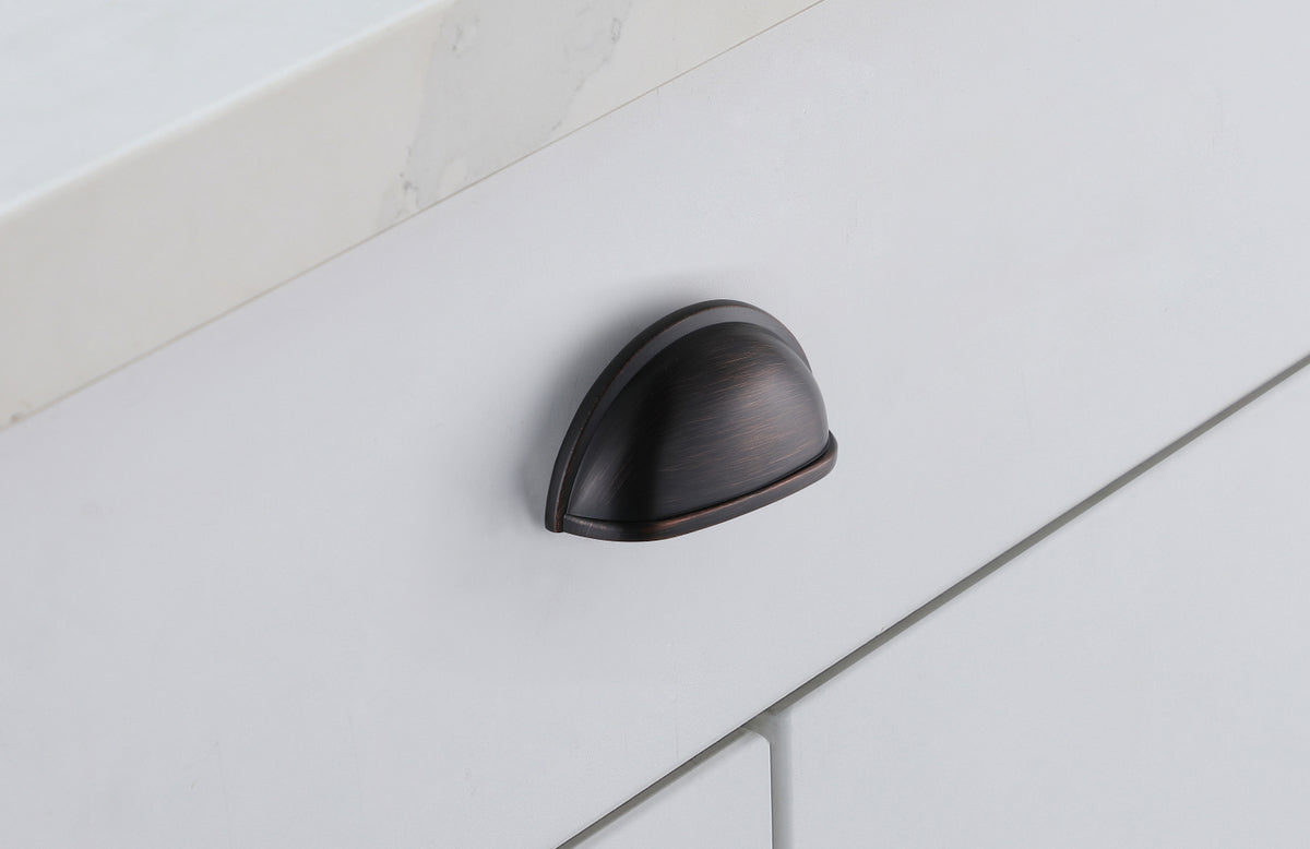 Atticus 3" Center to Center Oil-rubbed Bronze Cup Bar Pull Multipack (set of 10)