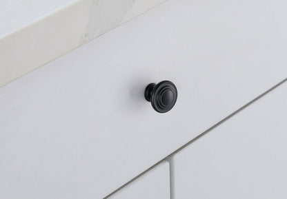 Minu 1.3" Diameter Matte Black Mushroom Knob Multipack (Set of 10)