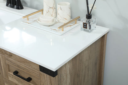 42 inch Single bathroom vanity in natural oak