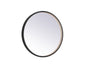 Pier 24 inch LED mirror with adjustable color temperature 3000K/4200K/6400K in black