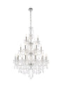 Giselle 21 light Chrome Chandelier Clear Royal Cut Crystal