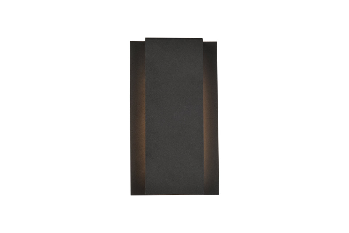 Raine Integrated LED wall sconce  in black