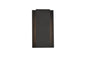 Raine Integrated LED wall sconce  in black