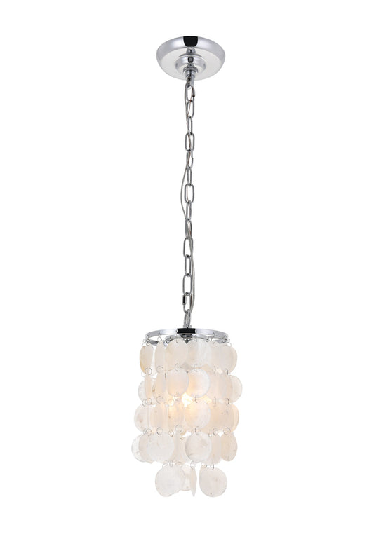 Selene 1 light Chrome Pendant