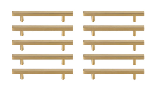 Dior 5" Center to Center Brass Bar Pull Multipack (set of 10)