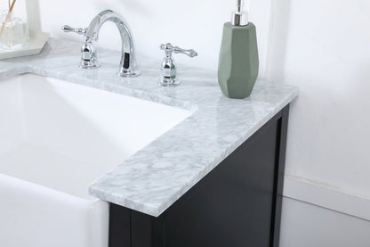 60 inch double bathroom vanity in black