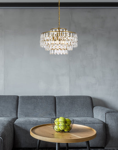 Mila 20 inch pendant in brass