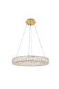 Monroe Integrated LED chip light gold Chandelier Clear Royal Cut Crystal