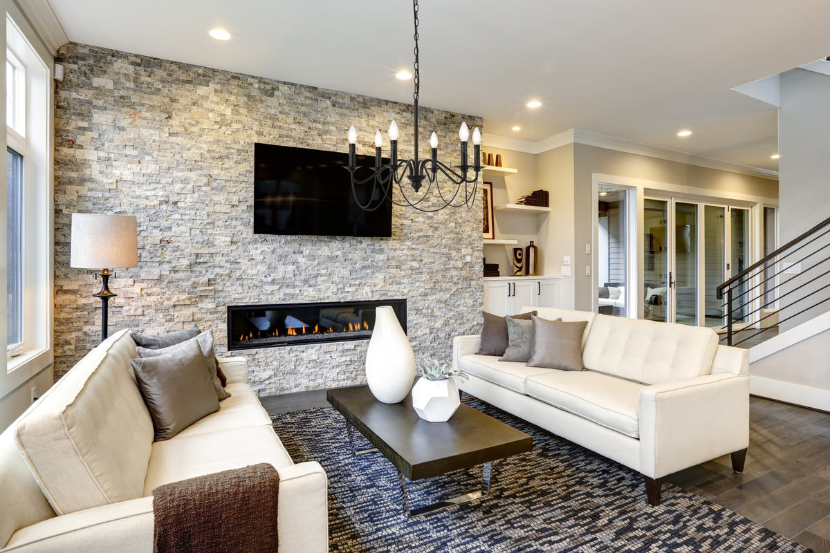 Westley 6 lights pendant in black