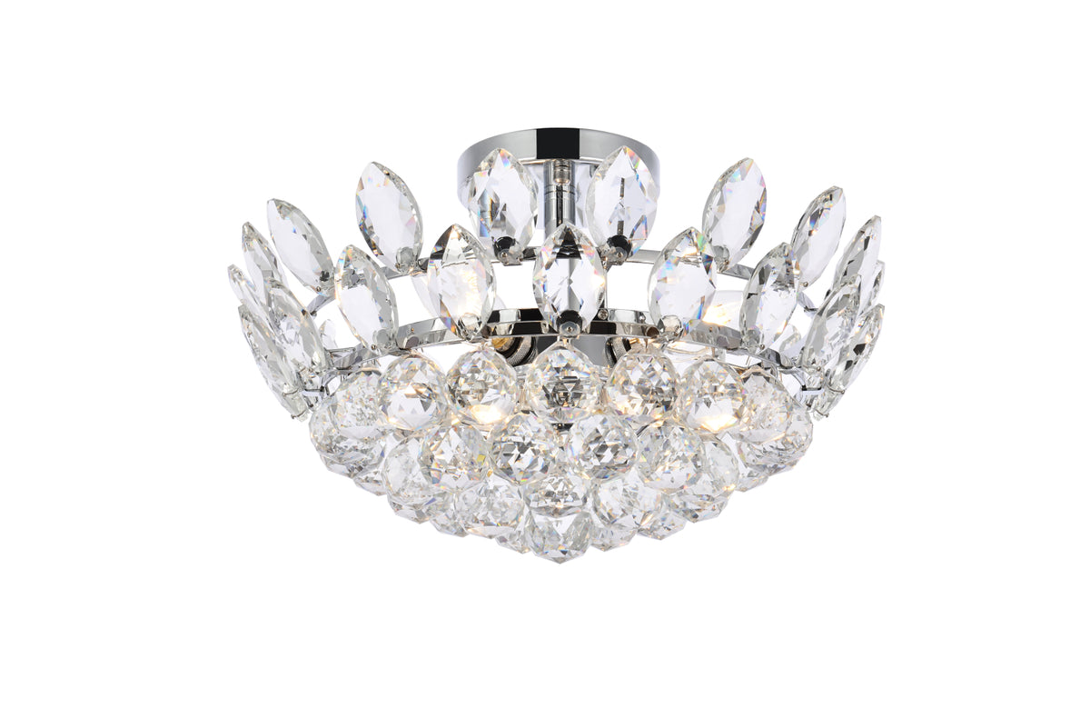 Emilia 16 inch flush mount in chrome