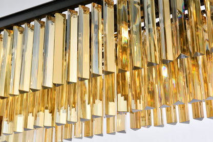 Sydney 12 light Matte Black Chandelier Golden Teak (Smoky) Royal Cut Crystal