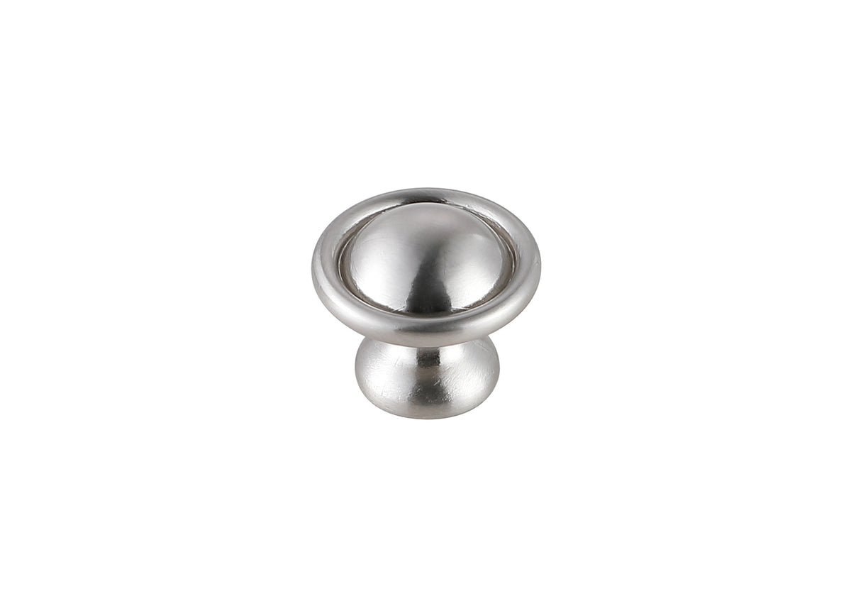 Kadea 1.2" Diameter Brushed Nickel Mushroom Knob Multipack (Set of 10)