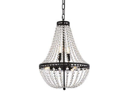 Valeria 14 inch pendant in black