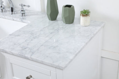 42 inch Single bathroom vanity in white