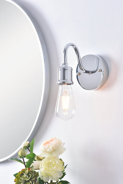 Serif 1 light chrome Wall Sconce