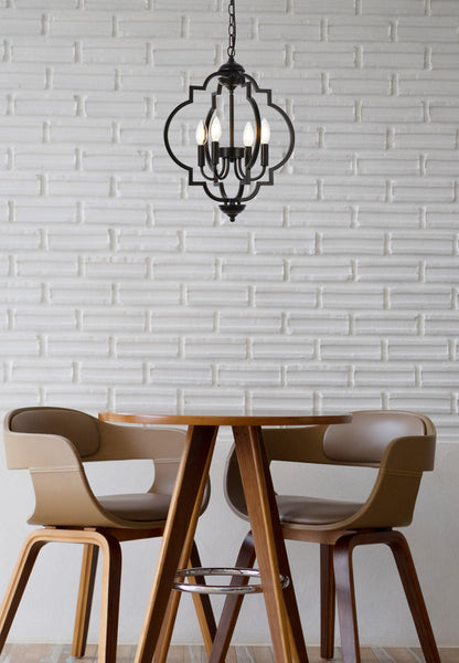 Sandara 4 lights pendant in black